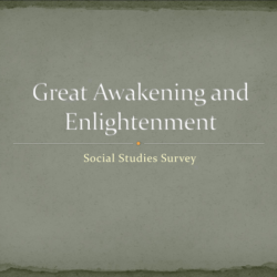 Similarities between enlightenment and great awakening