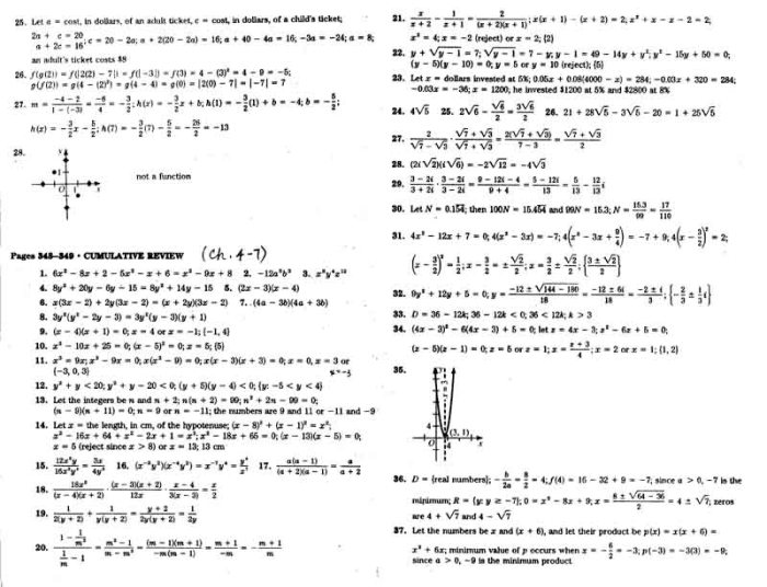 Algebra 2 chapter 1 practice test with answers pdf